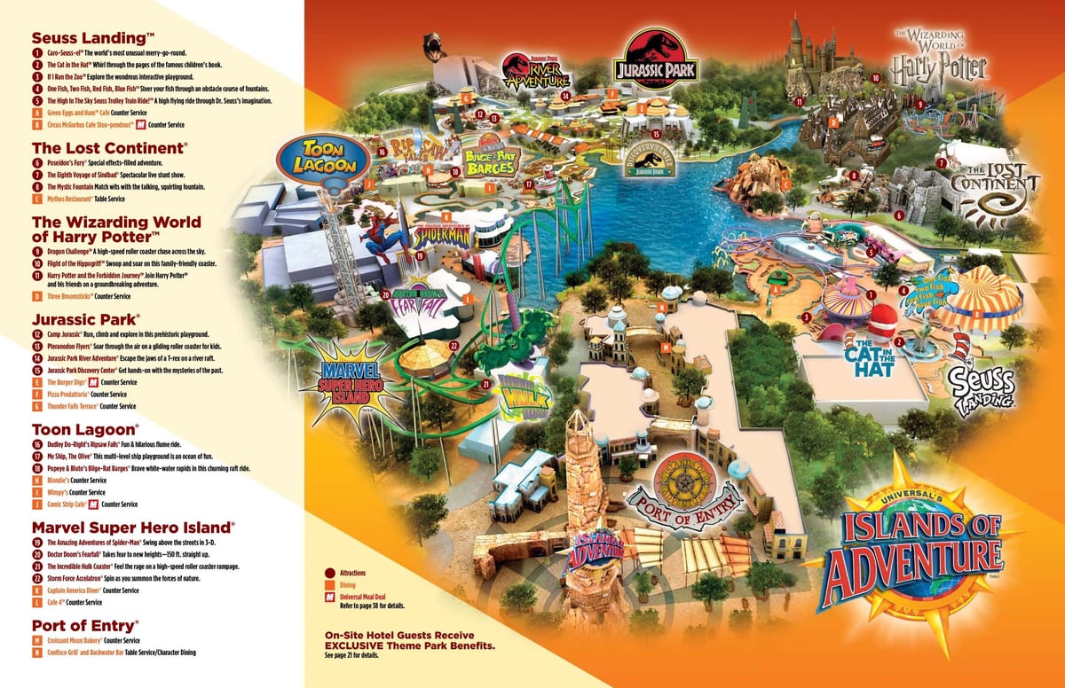 รูปแบบสากล Studios แผนที่แฮร์รี่พอตเตอร์