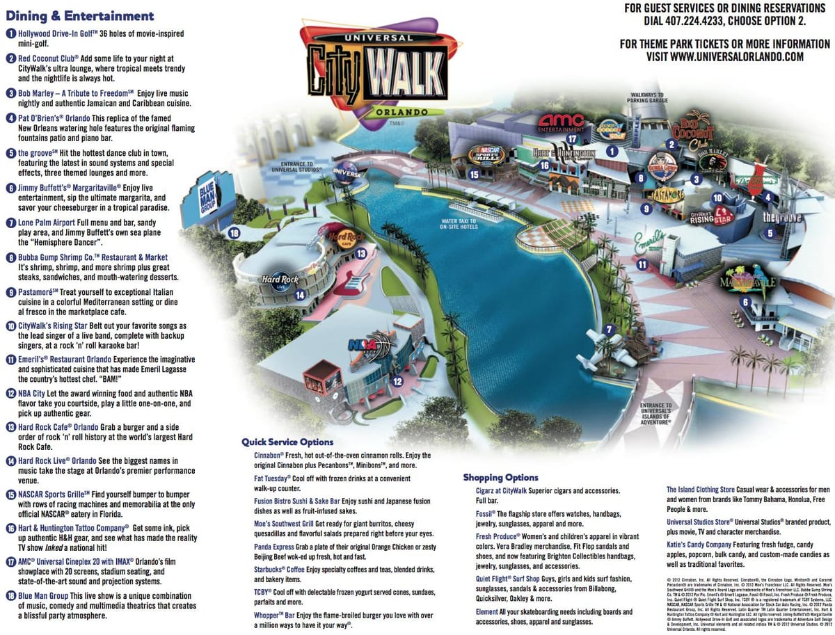 รูปแบบสากลมาอยู่ในบัญชีของคุณ citywalk แผนที่