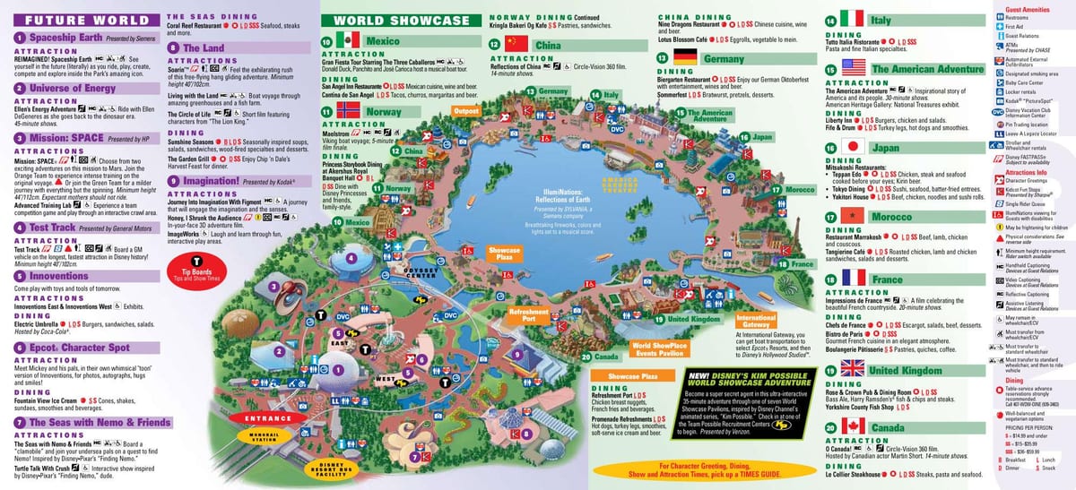 EPCOT เที่ยวดีสนีย์เวิลด์บนแผนที่