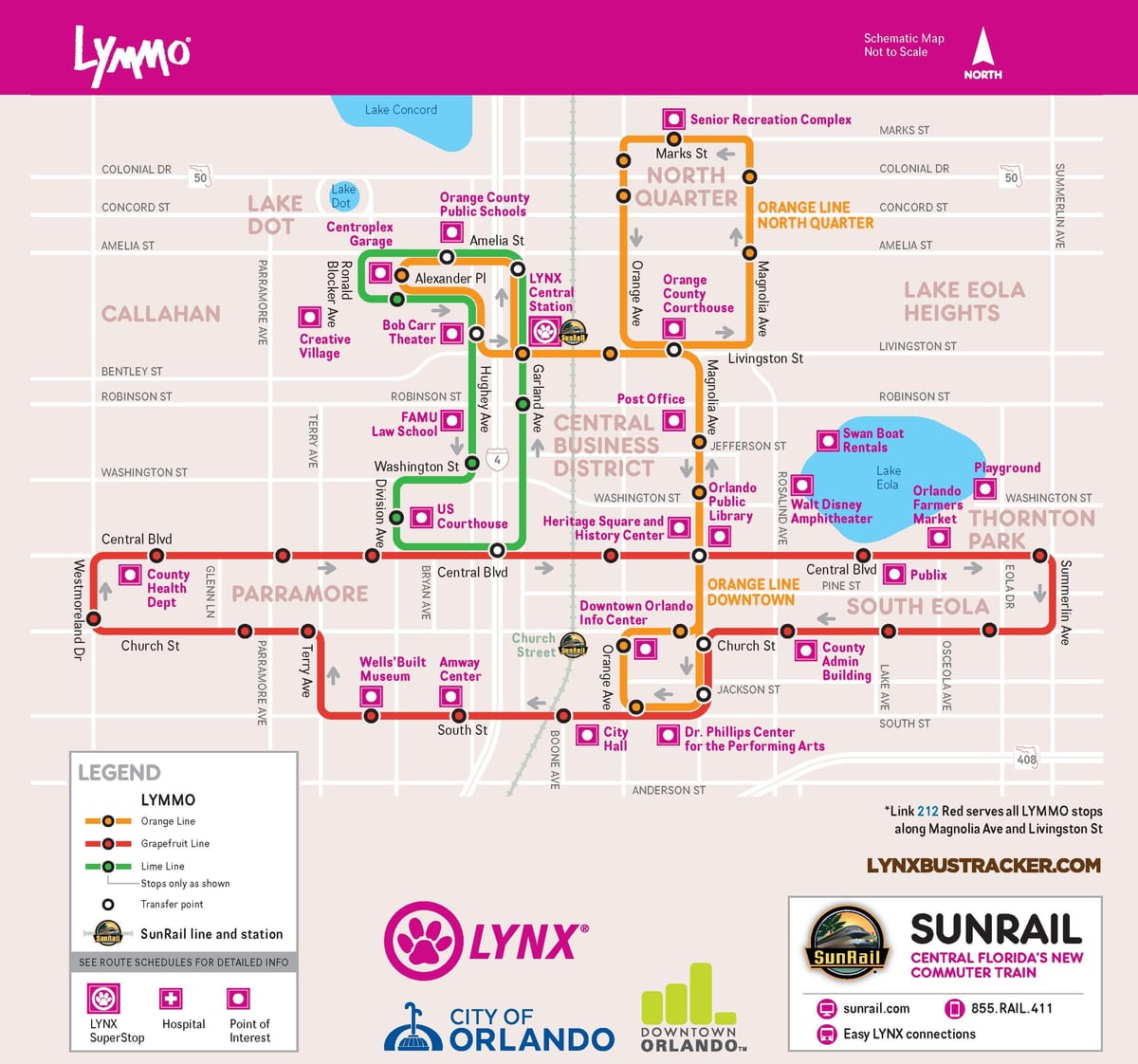 Lynxname แผนที่ออร์แลนโด้