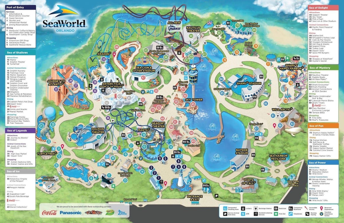 แผนที่ของ Seaworld
