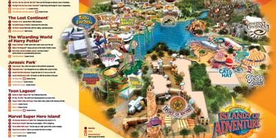 รูปแบบสากล Studios แผนที่แฮร์รี่พอตเตอร์