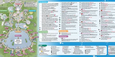 แผนที่ของ EPCOT เที่ยวดีสนีย์เวิลด์